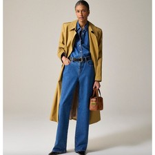 J.Crew Lower Rise Full Length Slim Wide Jean Elaine Wash Semi Stretch US 26 NWT picture