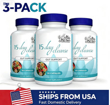 3pc Day 15 Gut Cleanse- Gut & Colon Assistance 30 Capsules Dietary Supplement picture