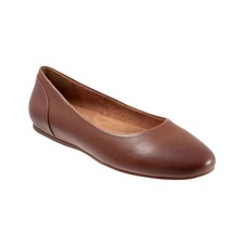 Women's SoftWalk Shiraz Flat Cognac Leather picture