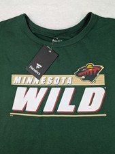 Fanatics Minnesota Wild T-Shirt Men's Size 2XL Green Short Sleeve NHL Hockey New picture