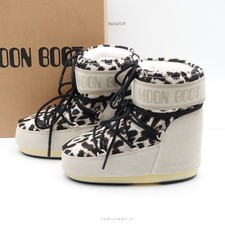 Size 8-9.5 Women's / 39-41 EU Moon Boot Icon Low Suede Snow Boot Leopard picture