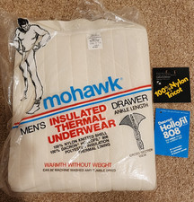 NIP Vtg. Deadstock Mohawk L Large, Mens Long  Johns Underwear ankle drawers picture