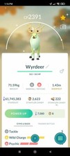 Pokemon Shiny Wyrdeer LV34 Under 2500CP 3moves - TRA'DE 1 mill or 20k Dust GO picture