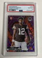 2025 Mosaic - Variations Shedeur Sanders #290 Purple Scope Prizm (RC) PSA 10 picture
