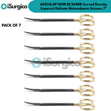 7X AESCULAP NOIR BC261WB Curved Durotip Supercut Delicate Metzenbaum Scissors 7