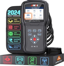 Ancel AD610 Plus+ Car OBDII Scanner ABS SRS Light Reset Scan Tool Bi-Directional picture