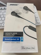 New Bos*e QuietComfort 20 Earbuds Noise Cancelling Headphones For iOS Black picture