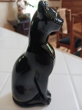 Vintage French Baccarat Egyptian Black Cat (retired piece) picture