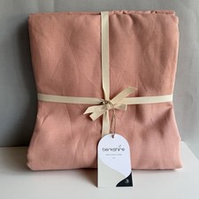 BERKSHIRE Organic Linen Duvet & Pillowcase Set Muted Clay Full Queen 3 Piece picture