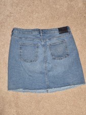 DKNY Jeans light wash denim skirt size 12 picture