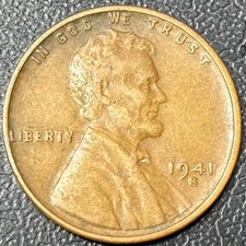 1941-S Lincoln Wheat Cent • Fine to Extra Fine • San Francisco Mint • Semi-Key picture