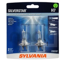 Sylvania H7 SilverStar High Performance Halogen Headlight Pair Set 2 Bulbs NEW picture