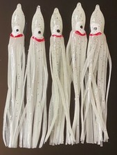 25 Pieces - Glow squid skirt luminous hoochie - 4.75