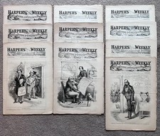 HARPER'S WEEKLY: 10 ISSUES 1879-1886 picture