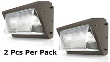2Pcs-Pack 60Watt Outdoor LED Wall Pack Light 5000K Replace300-400WMH I65 picture