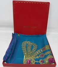 Must De Cartier Silk Scarf 33 In. With Box picture