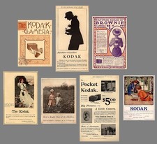 Antique Camera  Collection KODAK ADS 1886-1923 - MANY picture