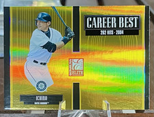 2005 Donruss Elite ICHIRO SUZUKI Career Best Gold 252/500 Mariners HOF picture