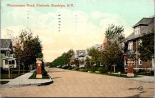 Westminster Road Flatbush Brooklyn New York NY Street View 1910 Postcard picture