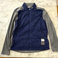KJUS Men’s Down Puffer Jacket Full Zip Blue/Gray Size L Regular Fit picture