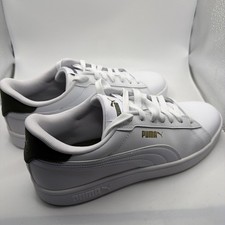 Puma Ace Court Sneakers White Green Men's Soft Foam+ Size 12. Excellent picture