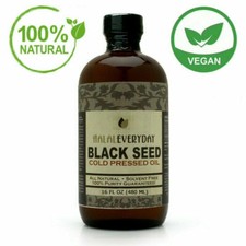 Black Seed Oil 100% Pure Natural Cold Pressed Cumin Nigella Sativa Non GMO GLASS picture