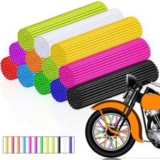 432 Pcs Bike Spoke Covers - Colorful Rim Wraps for Dirt Bikes, Bicycles & Wheelc picture