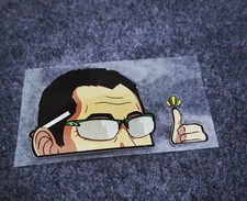 DK Keiichi Tsuchiya (Drift King) “Peeking” Approval Sticker JDM Decal picture