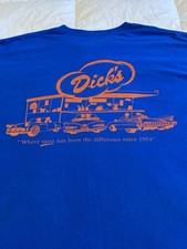 Dick’s Drive-In Blue VTG Where Taste Has Been The Difference Since 1954 Shirt XL picture