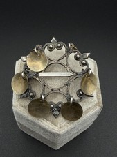 Antique Aksel Holmsen 830 Silver Solje Norwegian Brooch Tube Hinge And C Clasp picture