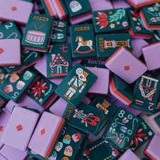 Nutcracker Themed American Mahjong Set, Premium Acrylic Mahjong Tiles+ Free Bag picture