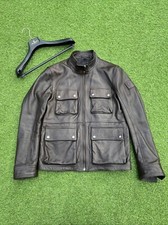 Belstaff Brad Leather Jacket XL Uk42 IT52  “new Brad” Brown RRP£1095… picture