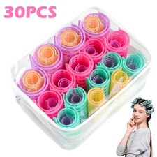 30Pcs Mini Pink Natural Hair Rollers Unisex Hair Curlers- Fast Dry Rollers For picture