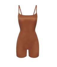 Skims Simply Bare Low Back Mid Thigh Bodysuit - NEW - Bronze -XXS picture