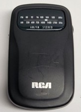 Vintage RCA RP-1610B Portable AM/FM Radio Belt Clip Tested  picture