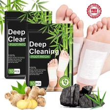 100PCS Organic Herbal Detox Foot Pads Stress Pain Relief Sleep Deep Cleansing picture