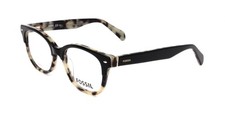Fossil FOS 7032 Black White Havana Eyeglasses 50/18/140 Women picture