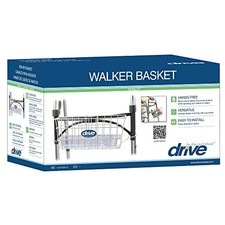 Drive Medical Walker Basket with Cup Holder for Folding Walker, White picture