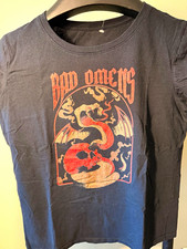 BAD OMENS Goth Cotton Jersey Crew Neck Dragon Graphic Tee Size Women’s M picture