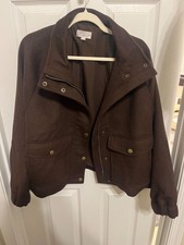 LOFT Brown Women's Jacket Size XL, Great for winter, elastic cuffs picture