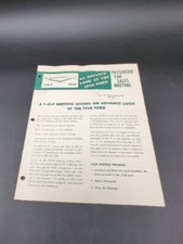 1958 Chevrolet Passenger Car Sales Meeting Dealer Brochure Advertising  picture