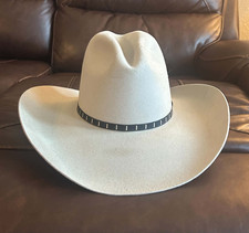 VTG Bailey Western Beige Felt Cowboy Hat 3X Wool Blend Size 6 7/8 Mint picture