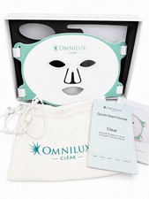 Omnilux Clear LED Face Therapy Mask Anti-Acne Device Open Box Tested(Never Used) picture