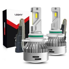 2x Lasfit LAplus 9012 HIR2 LED Headlights Bulbs High Low Beam 6000K Bright 60W picture