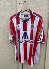 Rare Vintage 1997 Chivas Rayadas Del Guadalajara Soccer Jersey Sz L picture