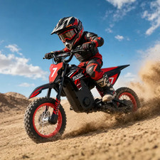RIXOC DK12 Electric Dirt Bike 36V 5.2Ah 700W 15.5MPH Max 14Miles for Kids 3-8 picture