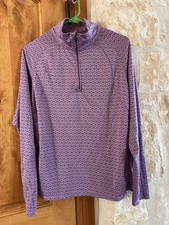 NWOT L L Bean 1/4 Zip Running/Ski Top LS Womn XL Thumbs/Zp Pockt/Reflctrs 288016 picture