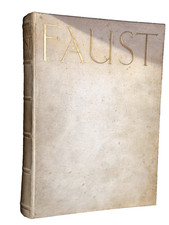 FAUST I&II GOETHE Art Nouveau Jugendstil gold vellum book , Jena 1910 Diederichs picture