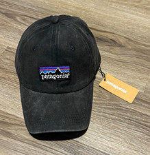 Patagonia Black Adjustable Baseball Cap Hat One Size Solid Outdoor Casual picture