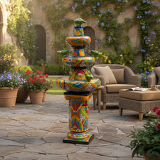 Handmade Talavera Fountain | Authentic Mexican Art picture